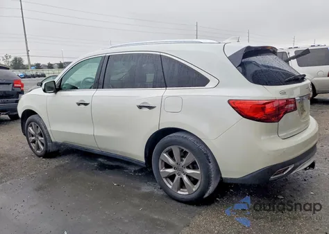 2014 Acura Mdx Advance z USA, uszkodzony, nr VIN 5FRYD3H84EB019936